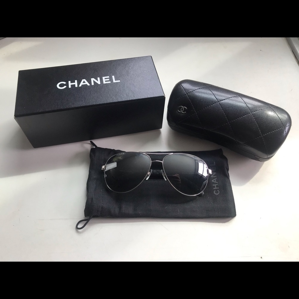 Chanel Polarized Aviator Sunglasses